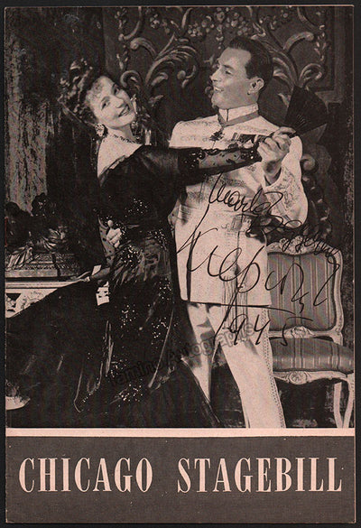 Kiepura, Jan - Signed Program The Merry Widow 1945