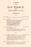 Peerce, Jan - Signed Program 1969