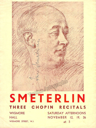 Smeterlin, Jan - Signed Program London