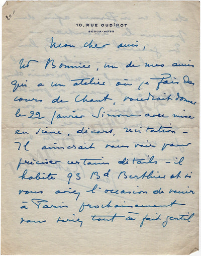 Bathori, Jane - Autograph Letter Signed