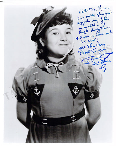 Withers, Jane - Signed Photograph
