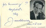 Violinists - Lot of 15 Signed Cards & Album Pages