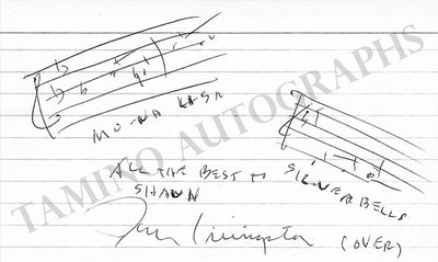 Livingston, Jay - Autograph Music Quote Signed