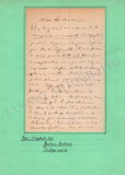 Bertrand, Jean-Gustave - Autograph Letter Signed 1872