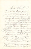 Geoffroy, Jean-Marie - Autograph Letter Signed 1844