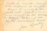 Coquelin, Jean - Autograph Letter Signed