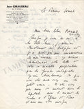 Giraudeau, Jean - Set of 2 Autograph Letters Signed