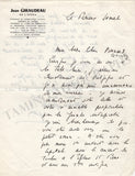 Giraudeau, Jean - Set of 2 Autograph Letters Signed