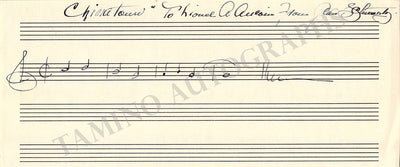 Schwartz, Jean - Autograph Music Quote Signed