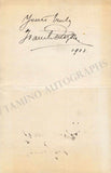 De Reszke, Jean - De Reszke, Edouard - Set of 2 Signed Album Pages 1900/1