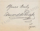 De Reszke, Jean - De Reszke, Edouard - Set of 2 Signed Album Pages 1900/1