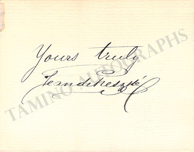 De Reszke, Jean - De Reszke, Edouard - Set of 2 Signed Cards