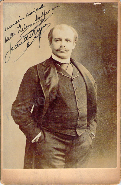 De Reszke, Jean - Signed Cabinet Photo