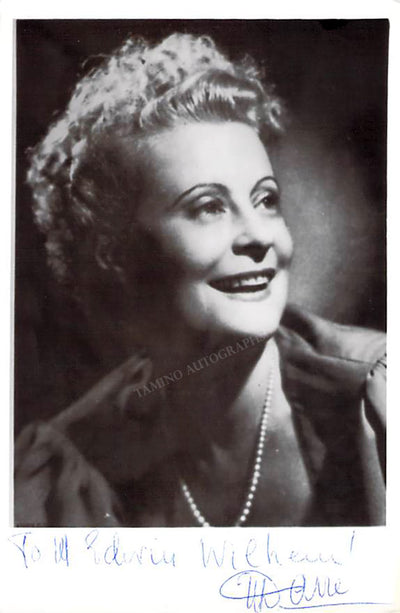 Darre, Jeanne-Marie - Signed Photograph