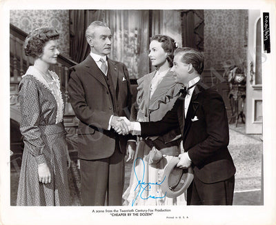 Crain, Jeanne - Signed Photo in "Cheaper by the Dozen"