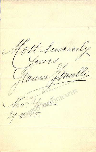 Jomelli, Jeanne - Signed Album Page 1905