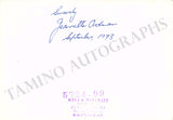 Ordman, Jeannette - Signed Photograph 1973