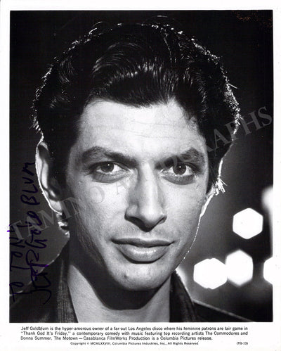Goldblum, Jeff - Signed Photo in "Thank God It's Friday"