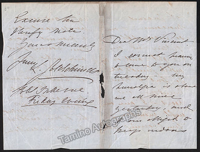 Lind, Jenny - Autograph Letter Signed