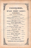 Lind, Jenny - Concert Program 1850