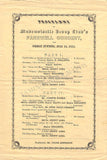 Lind, Jenny - Concert Program 1851