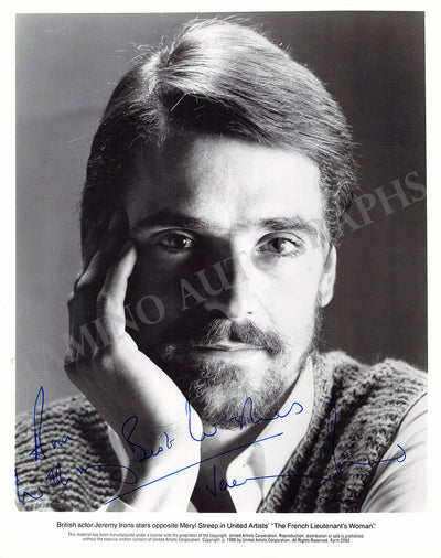 Irons, Jeremy - Signed Photograph in "The French Lieutenant's Woman"
