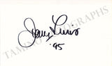 Lewis, Jerry - Signed Card 1995