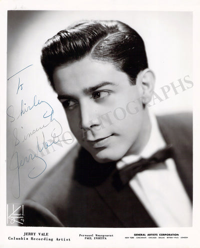 Vale, Jerry - Signed Photograph
