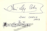 Lopez Cobos, Jesus - Signed Photograph & Music Quote 1977