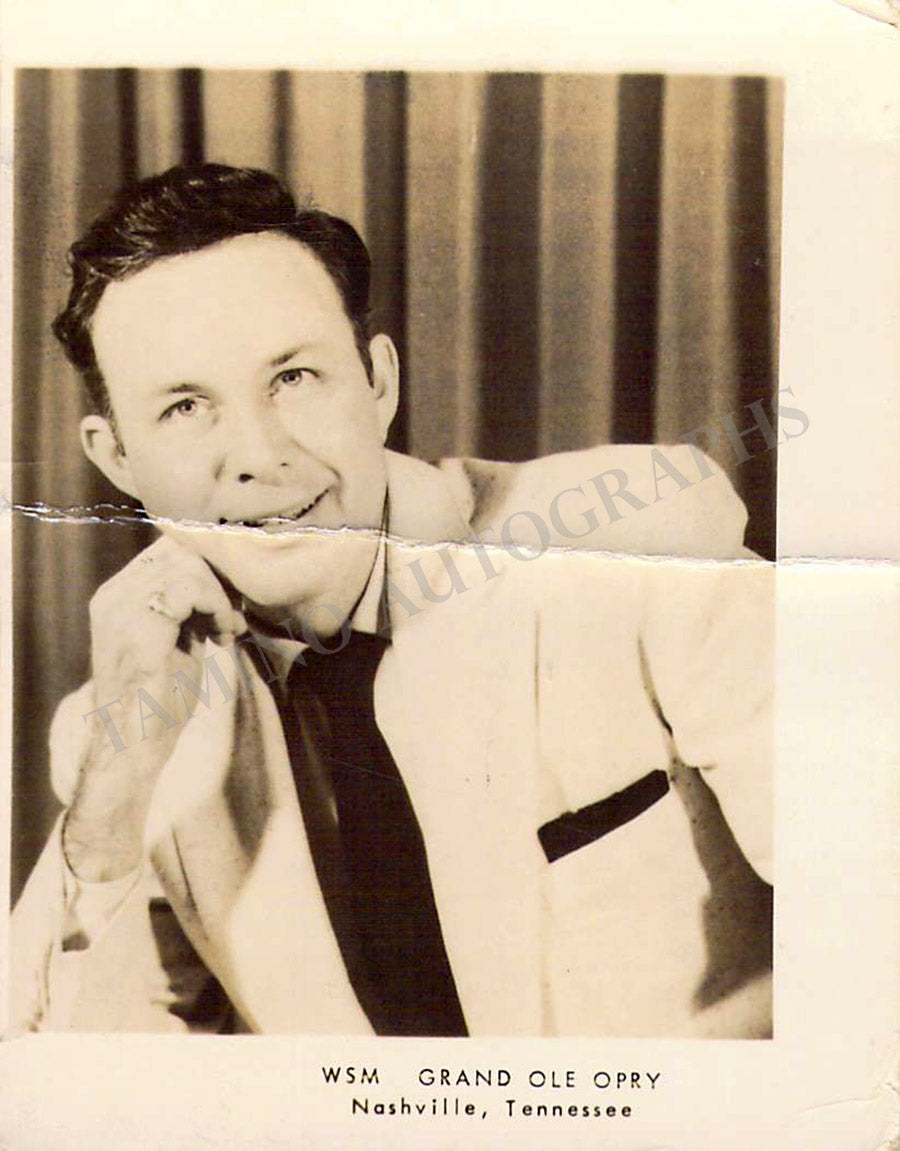 Jim Reeves Autograph Photograph