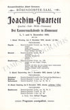Joachim, Josef - Set of 7 Concert Programs Vienna 1897-1905