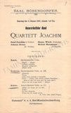 Joachim, Josef - Set of 7 Concert Programs Vienna 1897-1905