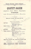 Joachim, Josef - Set of 7 Concert Programs Vienna 1897-1905