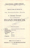 Joachim, Josef - Set of 7 Concert Programs Vienna 1897-1905