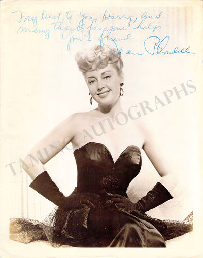 Blondell, Joan - Signed Photograph