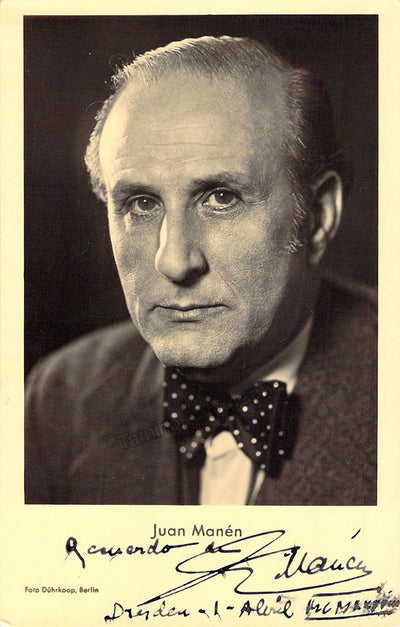 Manen, Joan - Signed Photograph