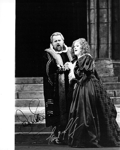 Sutherland, Joan - Plishka, Paul - Double Signed Photograph in Lucia di Lammermoor