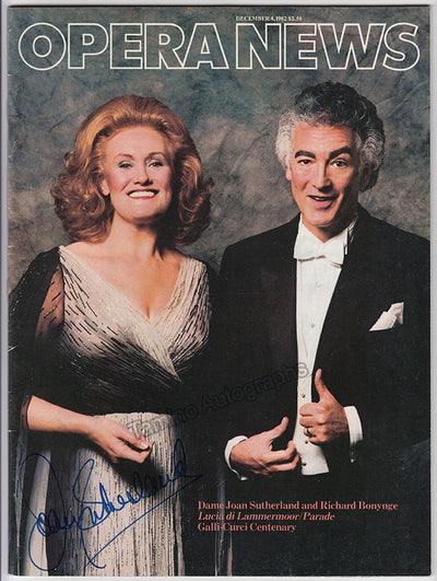 Sutherland, Joan - Signed Magazine 1982