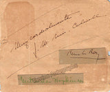 Nin Castellanos, Joaquin - Autograph Letter Signed 1928