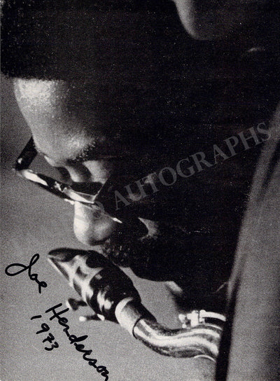 Henderson, Joe - Signed Photograph 1973