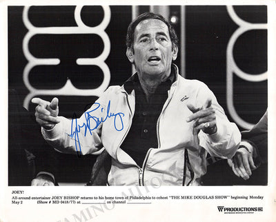 Bishop, Joey - Signed Photograph in "The Mike Douglas Show"