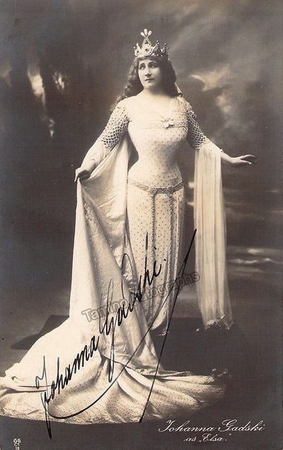 Gadski, Johanna - Signed Photograph in Lohengrin