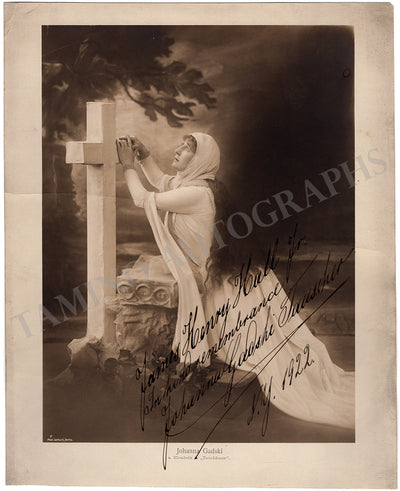 Gadski, Johanna - Signed Photograph 1922