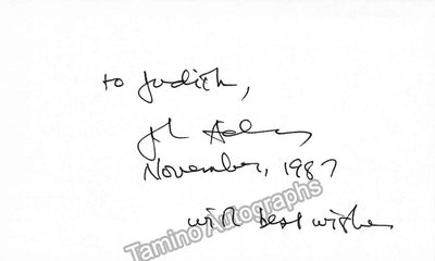 Adams, John - Signed Card 1987