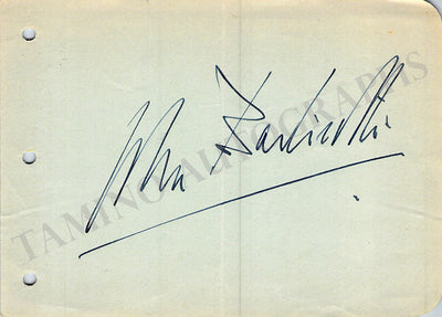 Barbirolli, John - Signed Album Page