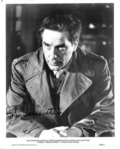 Cassavetes, John - Signed Photograph in "Brass Target"