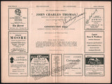 Thomas, John Charles - Signed Program Washington 1931