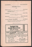Thomas, John Charles - Signed Program Washington 1931