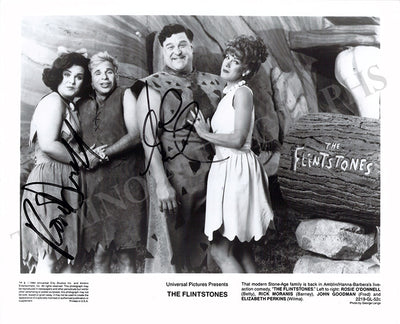 Goodman, John - O'Donnell, Rosie - Signed Photo in "The Flintstones"