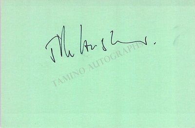 Houseman, John - Signed Card & Photo